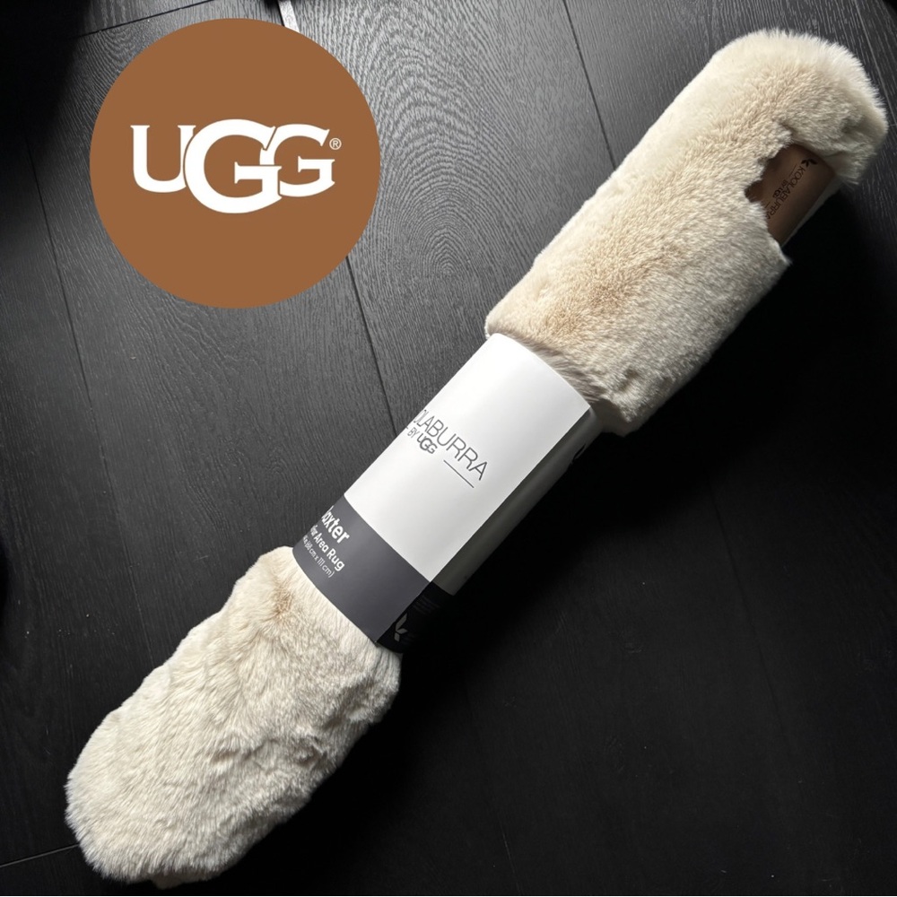 UGG KOOLABURRA Baxter Faux Fur Area Rug (Tan/Cream)